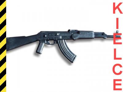 Karabin gumowy AK-47 treningowy, walka wręcz