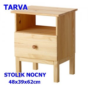 IKEA TARVA STOLIK NOCNY SOSNA 48x39x62cm FV
