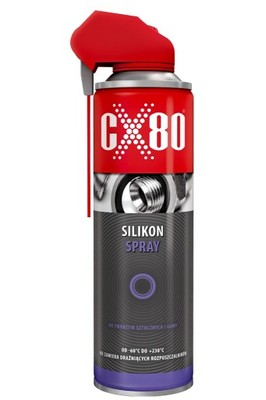 CX-80 100% SILIKON W SPRAYU DO USZCZELE 500 ml