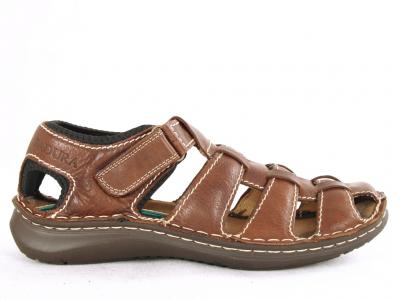 Sandały Badura 6126 brązowe klasyczne komfortowe