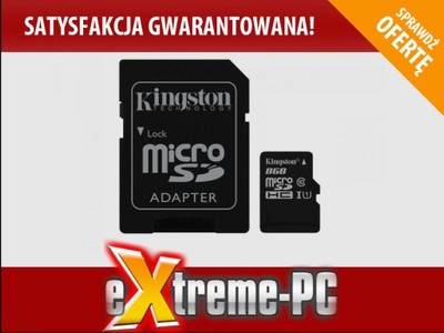 Pamięć Kingston microSDHC 8GB Class10 45MB/s