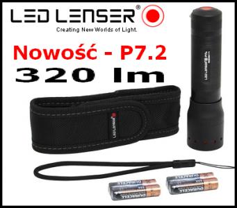 Oryginalny zestaw Latarka LED LENSER P7.2 +5latGW