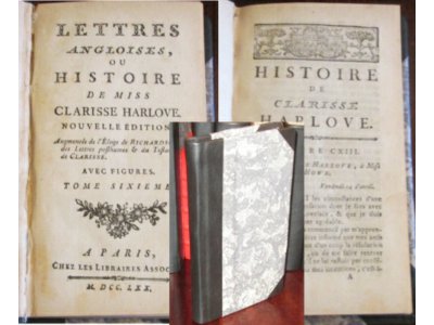 Lettres Angloises Historie Clarisse Harlove 1770 r