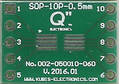 TSOP10,TSSOP10,MSOP10 0.50mm na DIP10 0.6 cala.