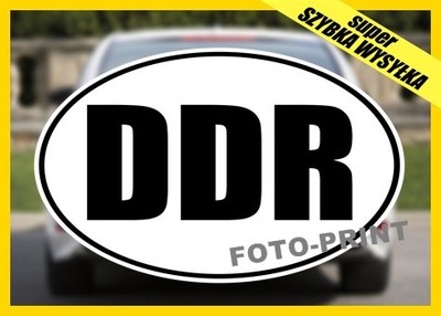 Naklejka DDR CULT na samochód GERMAN niemiec WAGON - 6363645895 - oficjalne  archiwum Allegro