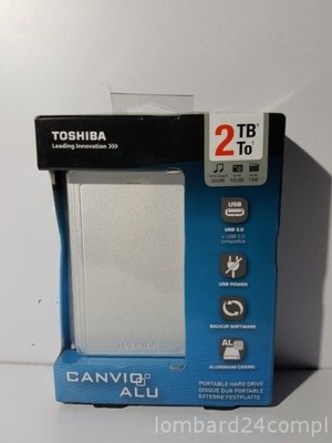 Dysk Toshiba Canvio Alu  2 Tb USB 3.0 Srebrny