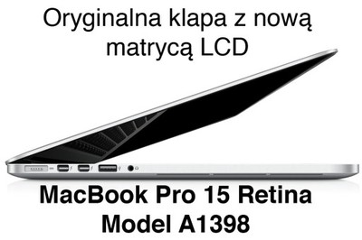 Klapa matryca LCD MacBook Pro 15 Retina 2012 2013
