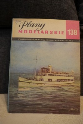 PLANY MODELARSKIE 138/1987 STATEK GRAŻYNA