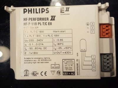 Statecznik Philips HF-P 118 PL-T/C EII