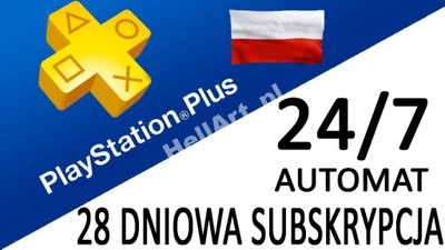 PLAYSTATION PLUS + 28 DNI PS3 PS4 AUTOMAT 24H7 PL