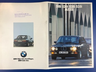 Prospekt katalog BMW E28 518i 520i 528i 535i M535i