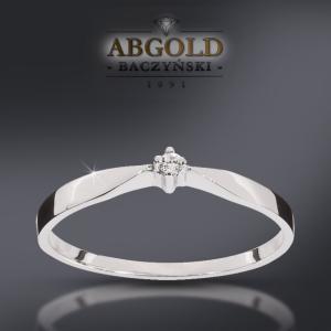 ABgold pierścionek z brylantem 14k każdy rozmiar