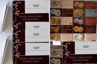 Foldery NBP - książeczka do 35 monet - ZWIERZĘTA