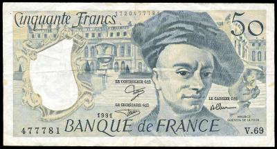 126. Francja 100 fr. 1991, st.3