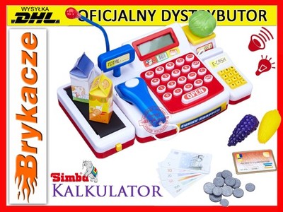 SIMBA Kasa Supermarket Sklep Kalkulator +Akcesoria