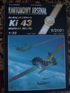 Nakajima Ki-43, 1:33 (Kartonowy Arsenał)