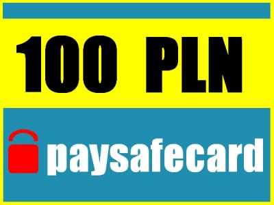 PAYSAFECARD 100 PLN + HURT  + PSC  D@RMOWE PINY  !