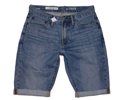 D Spodenki szorty jeans Gap 30/32 S Slim z USA!