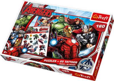MZK Puzzle 160el+20 Tatto Drużyna Avengers TREFL