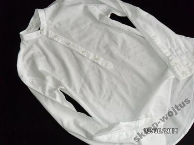 JULES***Biała koszula letnia M stojka koszulka
