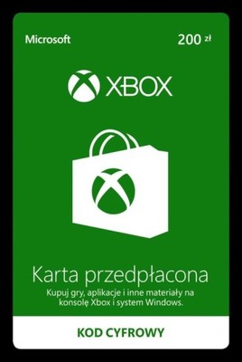 Doładowanie konta Xbox 200 zł. PL AUTOMAT 24/7