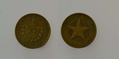 Cuba Kuba 1 Peso 1988 rok KM#105 BCM