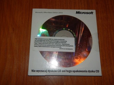 Microsoft office basic edition 2003