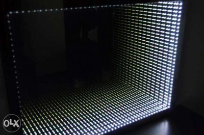 Lustro LED 3D efekt nieskończoności - 6085127895 - oficjalne archiwum  Allegro