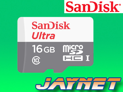 SANDISK 16GB micro SD HC Class 10 ULTRA 48MBs UHS1