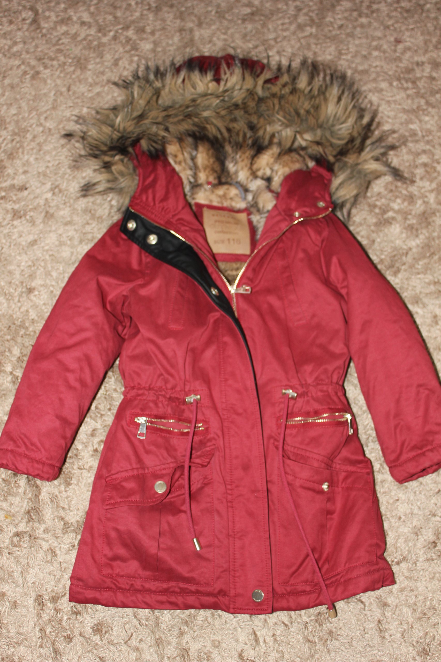 Modna kurtka zimowa Reserved dziewczynka 116 - 7043316901 - oficjalne  archiwum Allegro