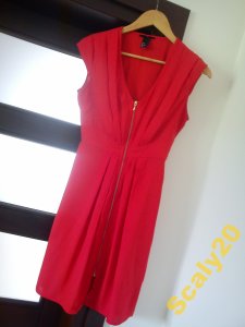 Pomarańczowa Zwiewna Sukienka H&M suwak 36/S - 6321987089 - oficjalne  archiwum Allegro