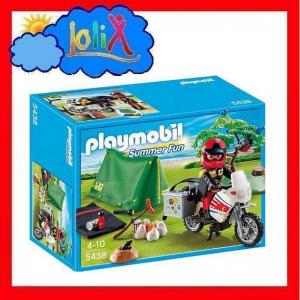 Playmobil 5438 - Motocyklista na kempingu - 4075112313 - oficjalne archiwum  Allegro