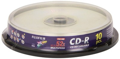Płyty CD-R 700 mb 80 min 10 szt, FUJI KE21
