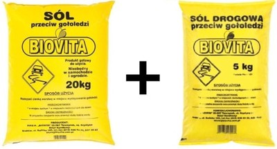 Sól drogowa przeciw gołoledzi BIOVITA 25 kg