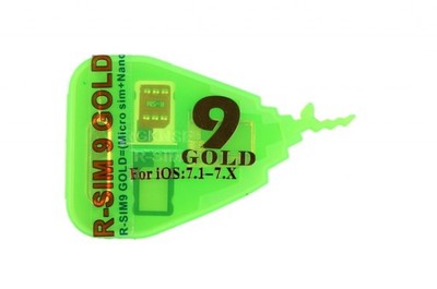 RSIM 9 GOLD SIMLOCK IPHONE 4S 5 5C 5S iOS7.1-8.4