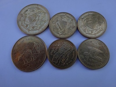 Nepal zestaw monet 6 sztuk.