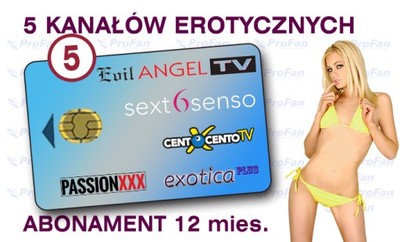 Telewizja Erotyczna SCT 100% MULTICARD 5+  12 mies