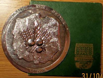 Medal Dożynki Centralne w Poznaniu 1974r