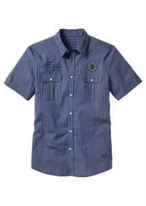 Koszula z krótkim rę niebieski 43/44 (XL) 960505