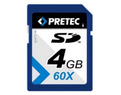 KARTA PAMIĘCI PRETEC SD 4 GB TRANSFER DO 17 MB / S