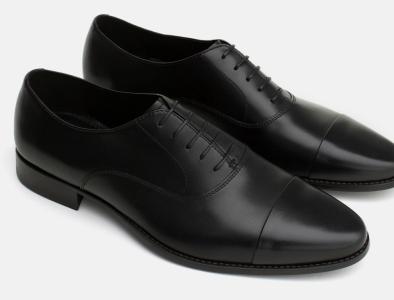 ZARA męskie buty pantofle eleganckie oxford 40-45 - 5891928164 - oficjalne  archiwum Allegro