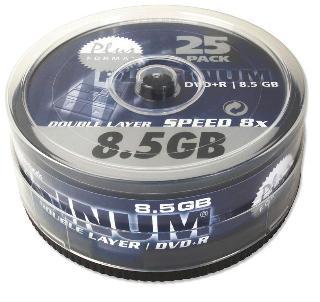 PLATINUM DVD+R DL 8,5 GB 25szt Wa-Wa Double Layer