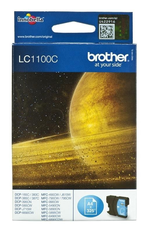 Tusz Brother niebieski LC1100C=LC-1100C, 325 str.