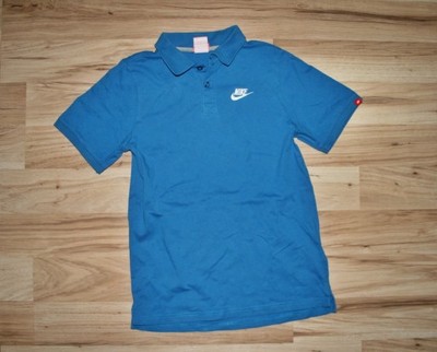 NIKE świetna koszulka POLO T-shirt LOGO 152-158