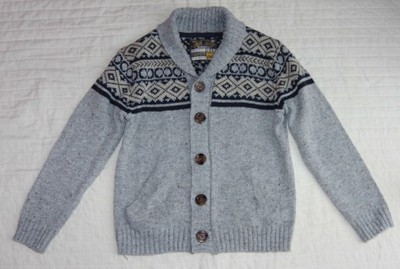 REBEL sweter zimowy KARDIGAN norweskie WZORY 134