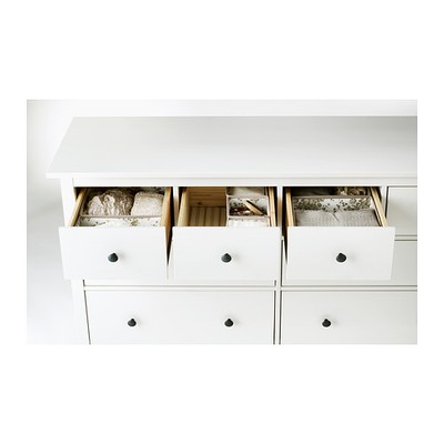IKEA HEMNES Komoda 8 szuflad 160x95cm BIAŁY BEJCA - 5005030784 - oficjalne  archiwum Allegro
