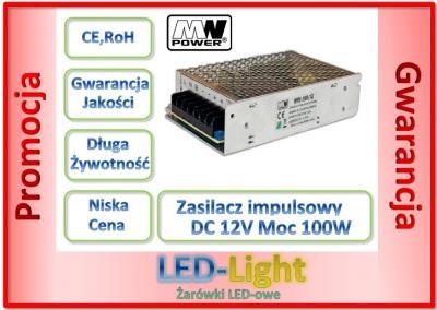 Zasilacz led 100W MWPower 12V - 40W 50W 60W 80W