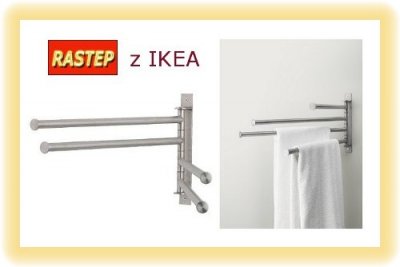 Uchwyt na ręczniki IKEA GRUNDTAL stalowy 4 drążki