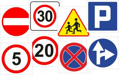 Znaki drogowe - znak zakazu, nakazu - 30x30