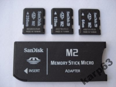 Memory Stick 512, 256,128 lub 64mb PRO lub MICRO